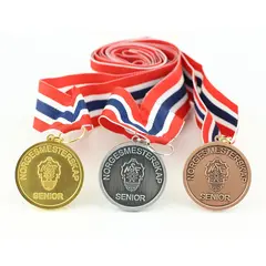 NM Stup Senior, medaljepakke gull, sølv og bronse. (komplett sett)