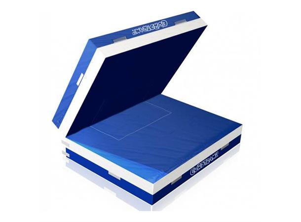 Nedsprangsmatte med trampoline 300x200x30 cm