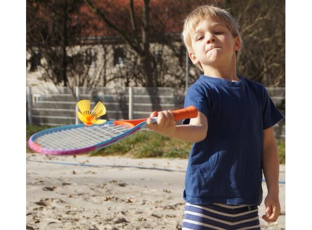 Speedminton Sett FUN 2 racketer, 2 baller, 2 lys 