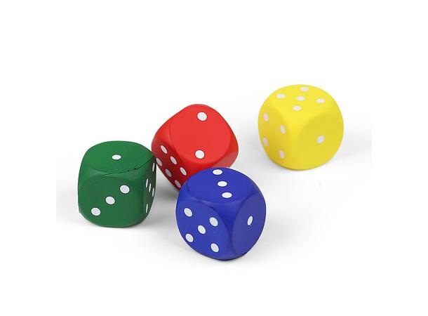 Terning for inne- og utebruk 1 stk | 4 cm skumterning m/trekk 