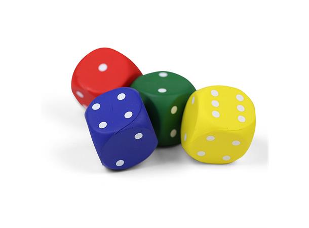 Terning for inne- og utebruk 1 stk | 4 cm skumterning m/trekk