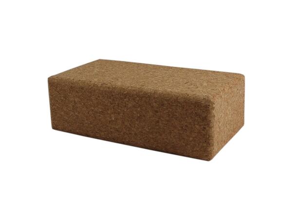 Yogablokk i kork 230  x 120  x 75 mm 