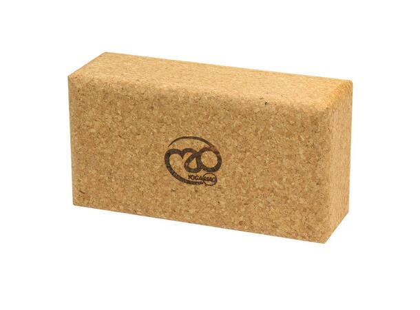 Yogablokk i kork 230  x 120  x 75 mm 