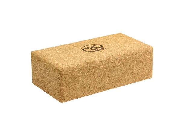 Yogablokk i kork 230  x 120  x 75 mm 