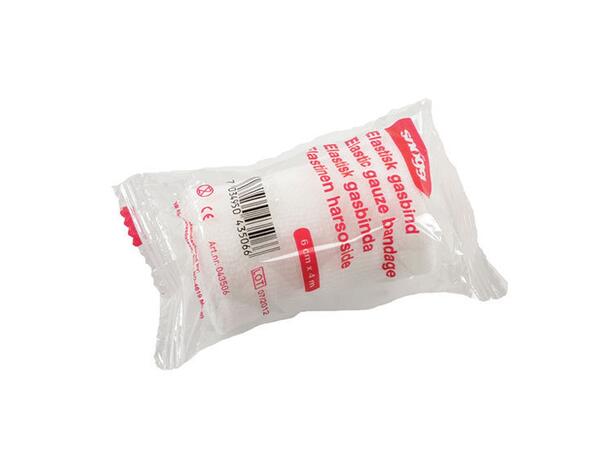 Elastisk gasbind 6 cm | 1 stk Gasbind til sårbehandling 
