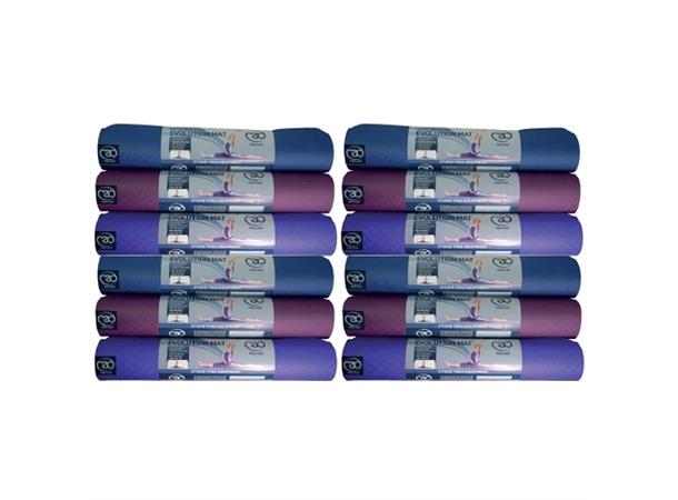 Evolution yogamatte - 12 matter 183 x 61 x 0,4 cm | Velg farge
