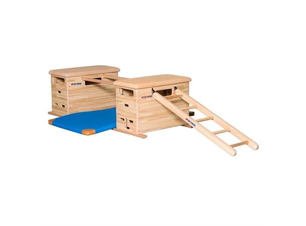 Sprangkasse Mini Vario 3 delt Med hjul | Furu 