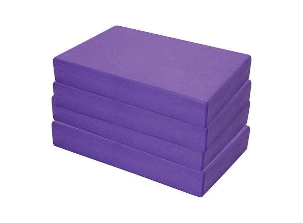 Yogablokker i EVA skum - 20 stk. 305 x 205 x 50 mm | Lilla 