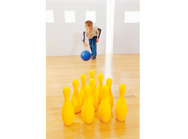 Bowlingsett i skum 30 cm bowlingkjegler og bowlingkule 