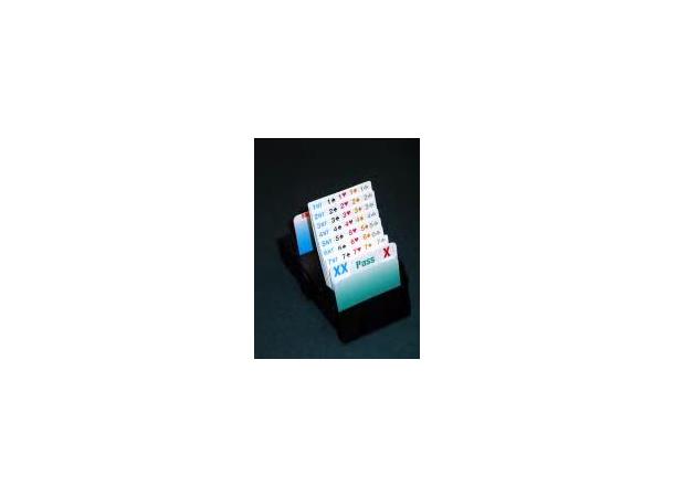 Meldebokser bridge partner sort sett (4 stk)