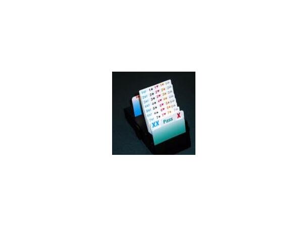 Meldekort Bridge partner storpakke For 6 bord, 