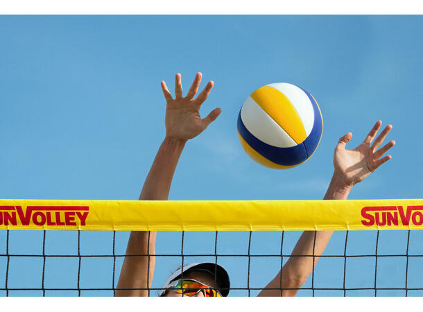 Sandvolleyballnett SunVolley Standard 9,5 m | 4-punkts oppheng 