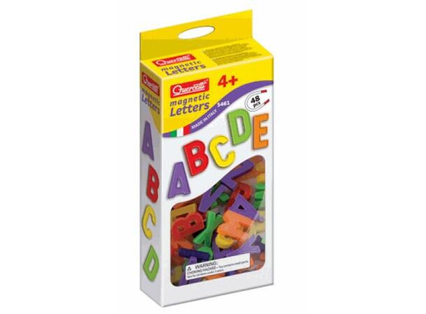 Bokstaver med magnet | 48 stk Store magnetbokstaver 