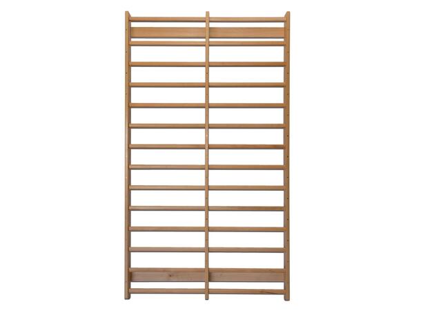 Klubben Premium Ribbevegg 265 x 150 cm 2 seksjoner | Avstand 15,5 cm | Bøk 