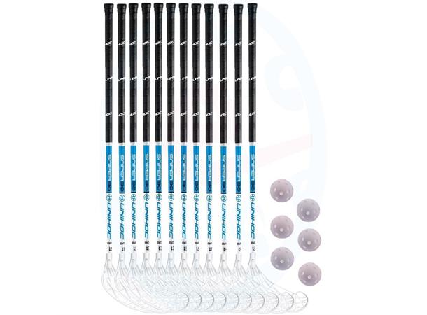 Innebandysett Unihoc Sniper 96cm IFF godkjent 12 innbandykøller 6 baller