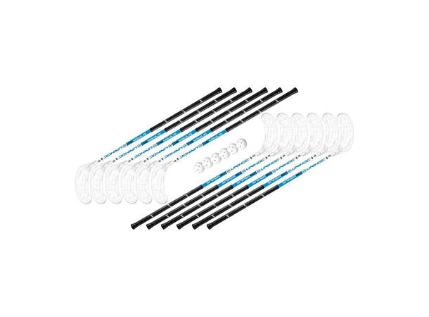 Innebandysett Unihoc Sniper 96cm IFF godkjent 12 innbandykøller 6 baller 