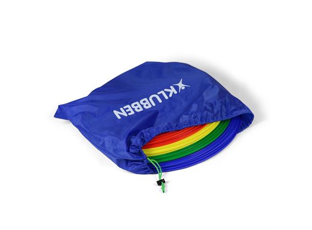 Koordinasjonsringer 45 cm | 20 stk. 20 stk. treningsringer med klips og bag