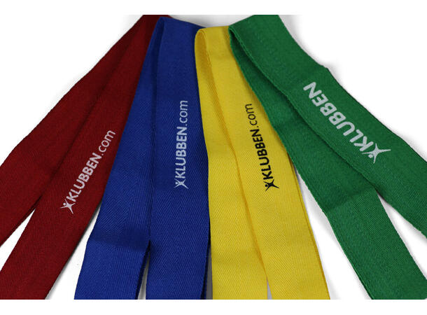 Lagbånd Senior | 20 stk 4 farger | 20 lagbånd | 60 cm 