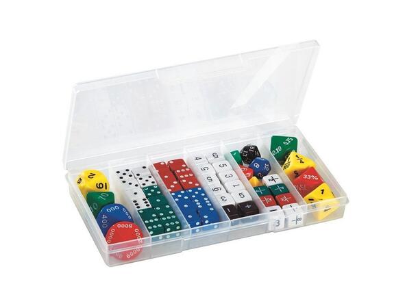 Terninger til matematikk 56 stk | 2,5 cm undervisnings terninger 