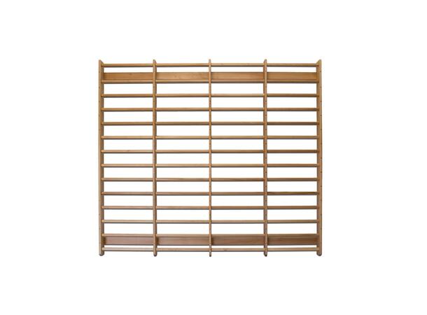 Klubben Premium Ribbevegg 265 x 300 cm 4 seksjoner | Avstand 15,5 cm | Bøk 