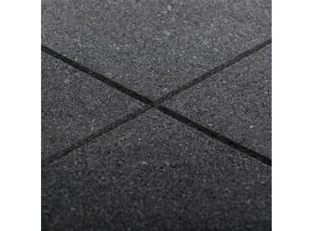 Quad gummi Gulvflis C1 Gulv | 100 x 100 x 2,5 cm 