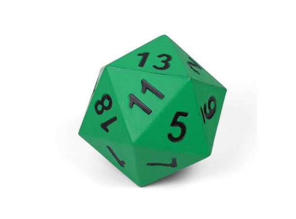 Terning 20-sidet med tall 1 stk | 15 cm skumterning m/trekk 