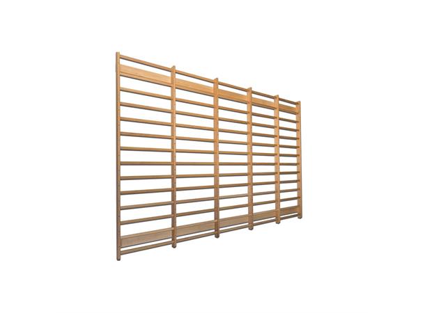 Klubben Premium Ribbevegg 265 cm Velg seksjoner | Avstand 15,5 cm | Bøk