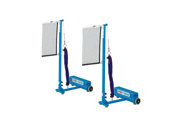 Badmintonstolper med ekstra vekt 2 stk | transportable | trinsestrammer 