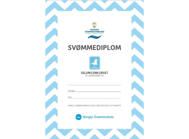 Selungen pk á 20 med merker og diplomer Kun til klubber i Norges Svømmeskole 