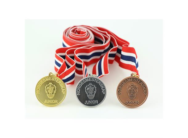 NM Stup Junior, medaljepakke gull, sølv og bronse. (komplett sett)
