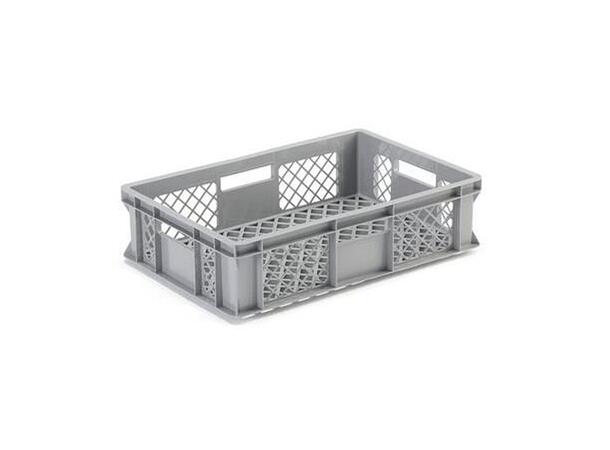 Oppbevaringskasse i plast perforert 60x40x15 cm 