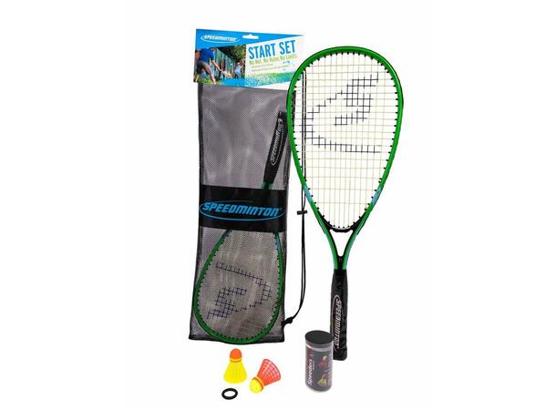 Speedminton Sett Start 2 racketer, 2 baller, 1 vindring 