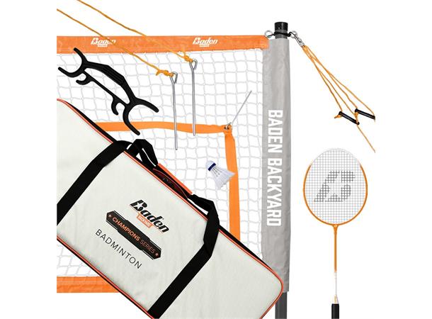 Badminton Baden Champion - Komplett sett Badmintonnett | Racketer | Badmintonball