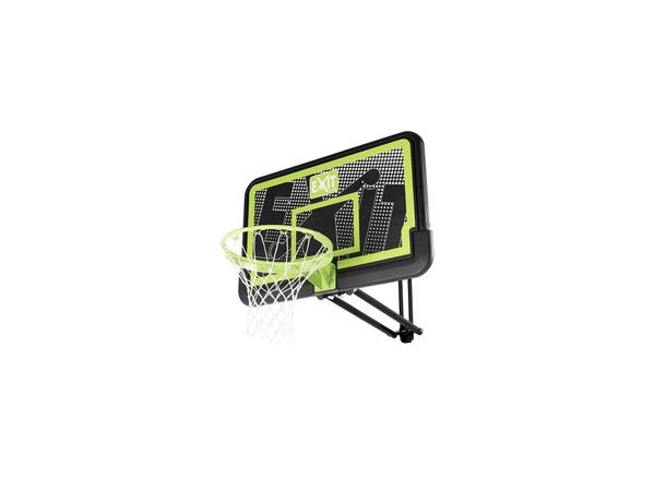 Basketballkurv EXIT Galaxy Black Komplett sett med dunkering 