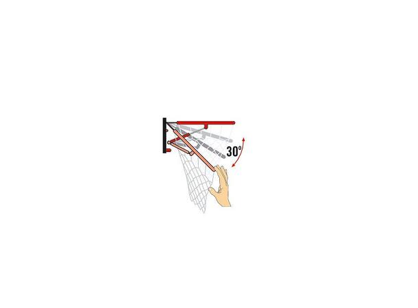 Basketballkurv med nett og plate Utebruk | komplett sett 