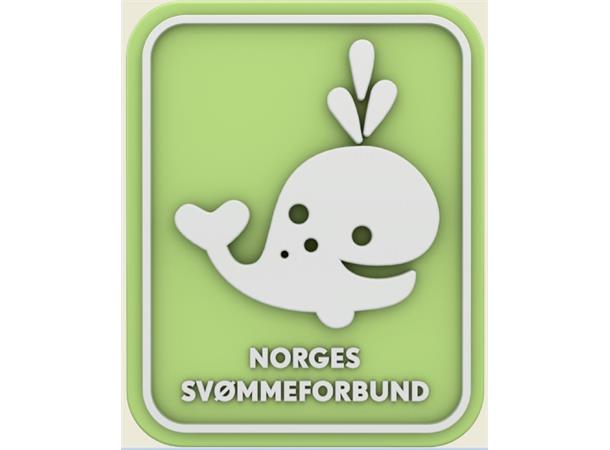 Hval pk á 20 med merker og diplomer Kun til klubber i Norges Svømmeskole 