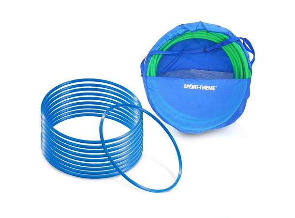 Gymnastikkringer Pvc 50 cm 10 stk Flat | Med oppbevaringspose