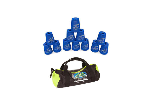 Speed Stacks Kopper Med Oppbevaringsbag Blå | 12 kopper 
