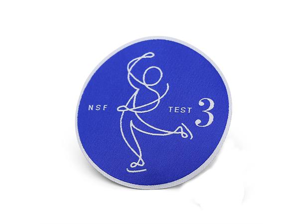 Test 3- bronse, med tøymerke | Blå Testmerker kunstløp | 10 pk