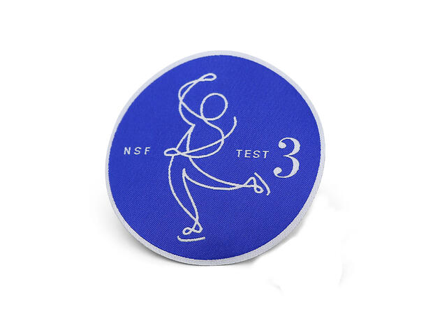 Test 3- bronse, med tøymerke | Blå Testmerker kunstløp | 10 pk 