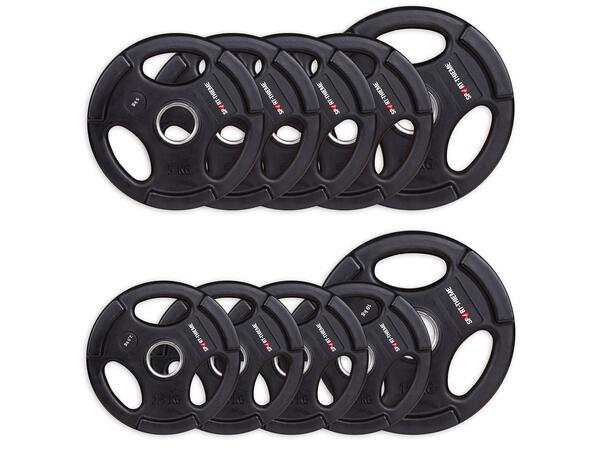 Vektpakke PU-belagt 50 kg | 50mm 4x2,5kg | 4x5kg | 2x10 kg 