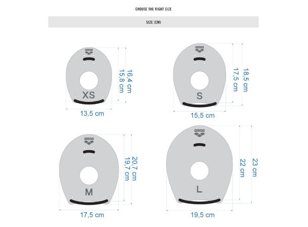 Arena Elite Hand Paddles 2 Limegrønn | L 