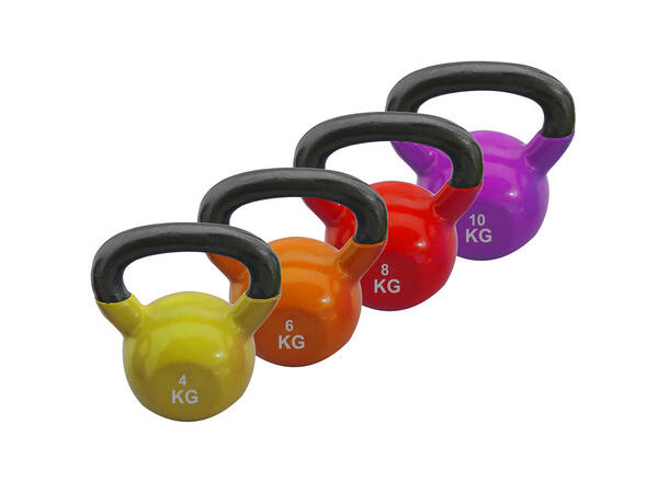 Kettlebells Vinyl 4 stk | 4 til 10 kg 