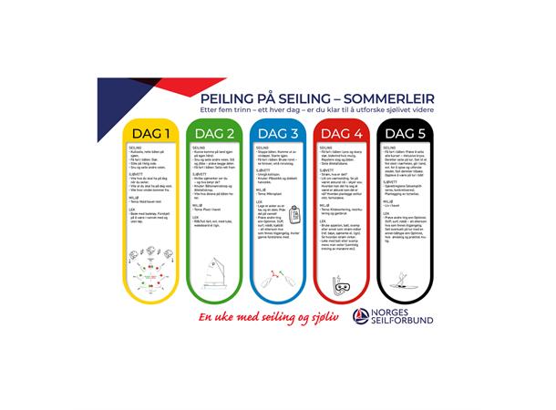 Peiling på Seiling | Sommerleir 1 plakat og 2 trenerveiledere