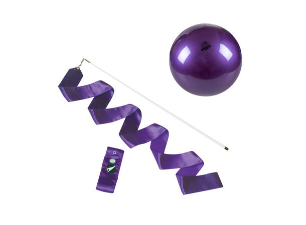 Rytmisk Gymnastikkpakke Lilla RG Bånd 6 m | RG ball 