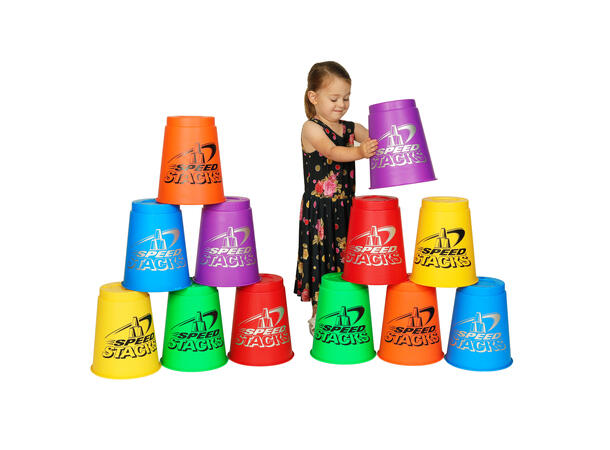 Speed Stacks Jumbo Sett 12 12 store kopper | Assorterte farger 