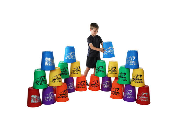 Speed Stacks Jumbo Sett 12 12 store kopper | Assorterte farger 