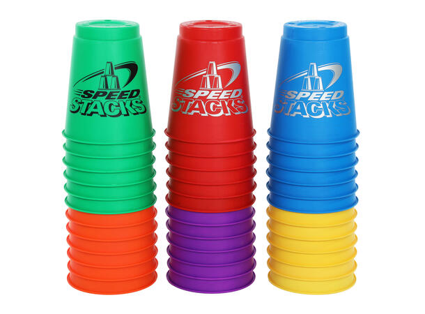 Speed Stacks Jumbo Sett 12 12 store kopper | Assorterte farger