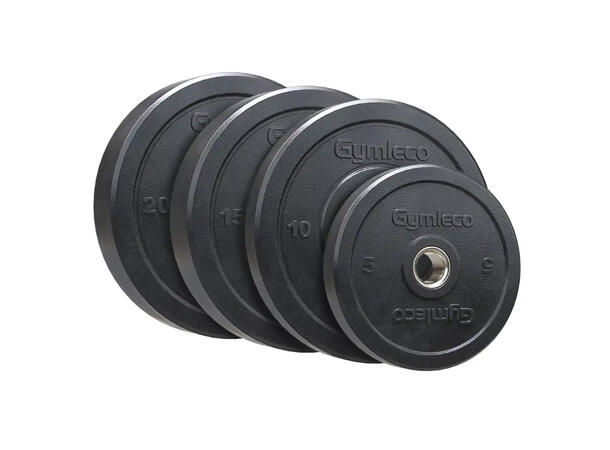 Vektskive Hi-temp Bumper Plates 5 kg Gymleco | Hull: 50 mm | Svart 
