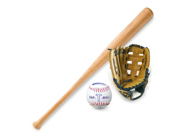Baseball Kit Senior 12 år+ Balltre, ball og høyre fanghanske 